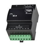 This module adds 11 monitoring inputs ON/OFF, to monitor more elements in the street lighting cabinet.  Compact, it is equivalent to 4 modules and it can be easily installed on DIN Rail of the street lighting cabinet.  Easy connection with the control unit.